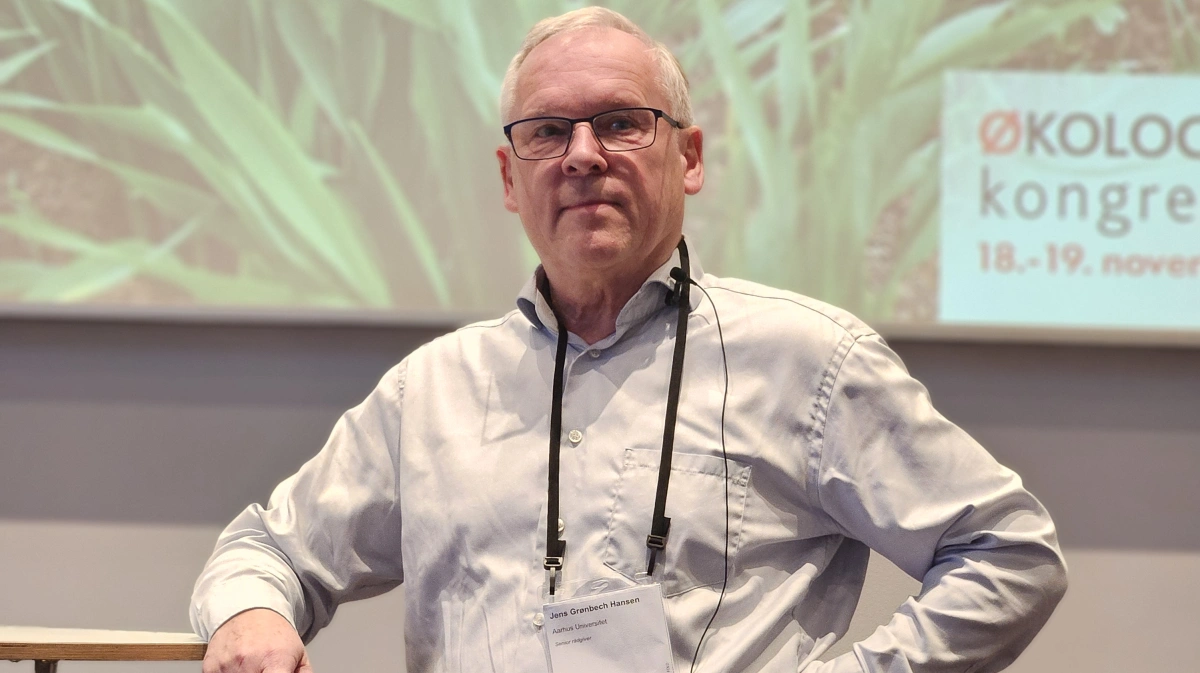 Jens G. Hansen, seniorrådgiver fra Aarhus Universitet påpegede problemet med kartoffelskimmel i et indlæg på årets Økologikongres. Fotos: Henriette Lemvig 