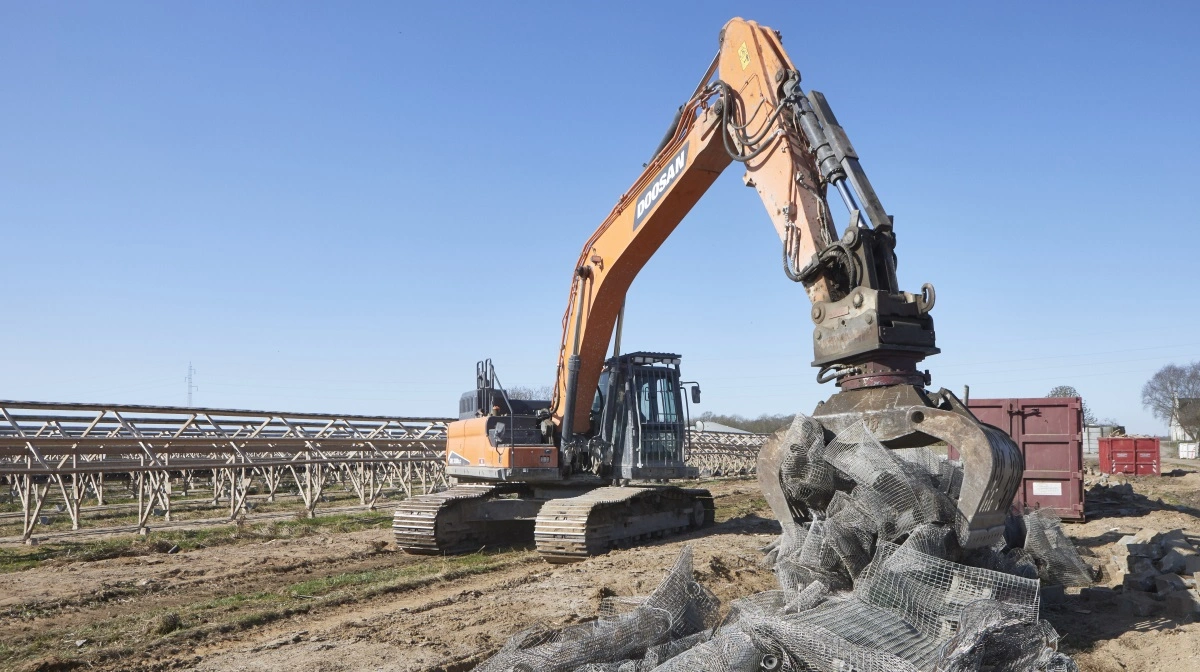 Mange tidligere minkfarme er siden 2020 blevet lukket og efterfølgende revet ned. Retssagen i Glostrup handler om statens påbud om aflivning uden lovhjemmel. Arkivfoto: Erik Hansen