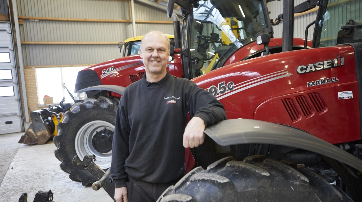 Anders Andersen er femte generation. Siden 2000 har han været indehaver af Frøslev Maskinforretning. Den 12. december inviterer familievirksomheden på Stevns til 125-års jubilæum med et åbent hus arrangement fra klokken 12 til 16. Foto: Erik Hansen