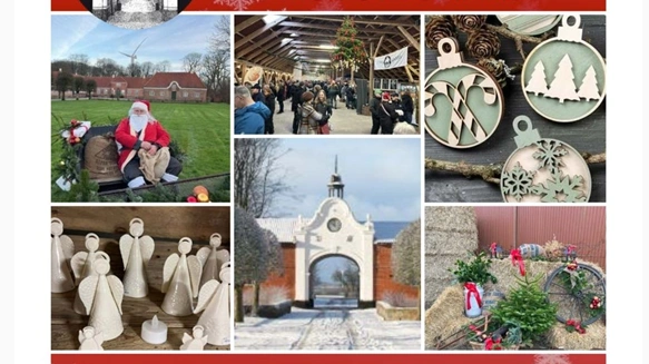 Ausumgaard præsenterer blandt andet deres julemarked med denne billedserie. Skærmdump