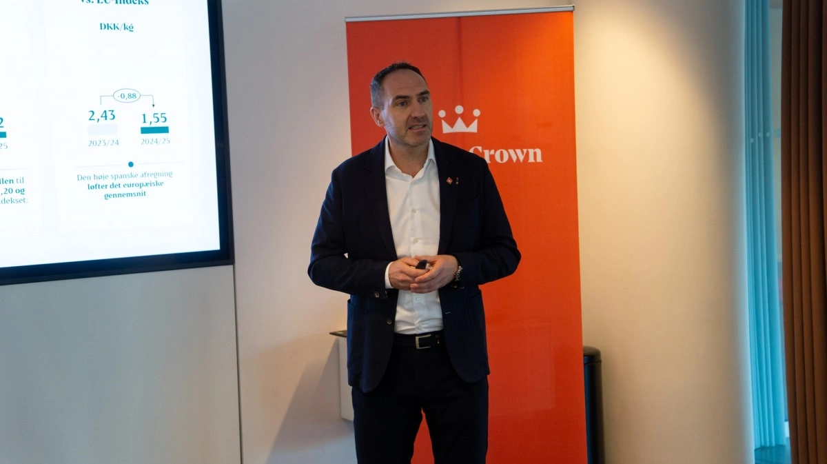 Anders Aakær Jensen var med til at præsentere Danish Crowns årsregnskab 2024/25 i slutningen af november.