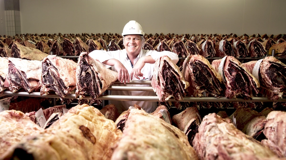 Danish Crown Beef leverer rekordnotering, men må stramme op i Tyskland og Scan-Hide. Her ses adm. direktør, Finn Klostermann. Arkivfoto
