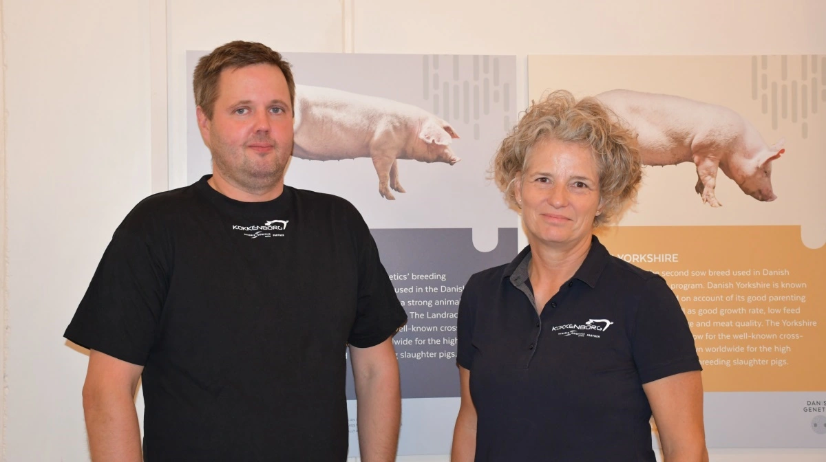 Produktionschef Jan Lyder Hansen og direktør Dorte Bak Himmelstrup, Kokkenborg ApS. Fotos: Camilla Bønløkke