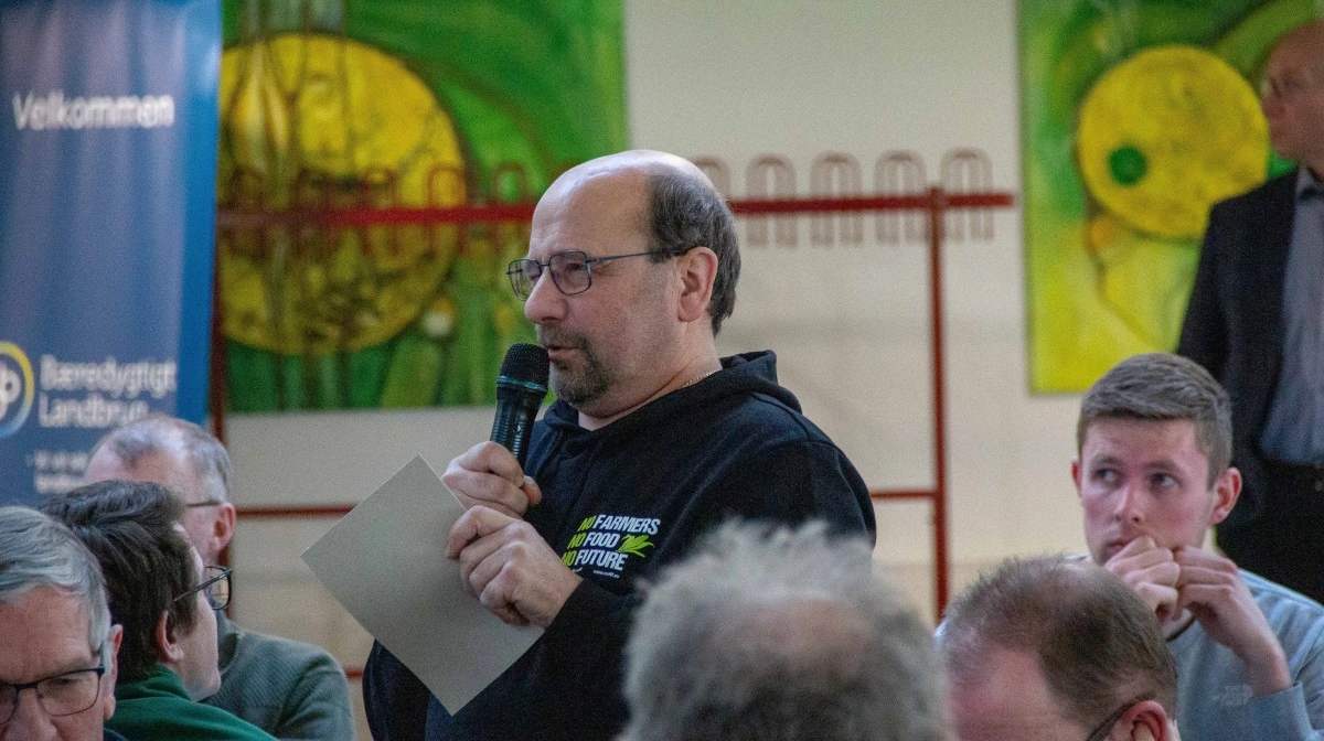 Det var Rene Spang Jørgensen, der som førstemand i NoFFF stod i spidsen for de utilfredse traktordemonstranter, der prægede vejene i starten af året. Arkivfoto: Morten Ipsen