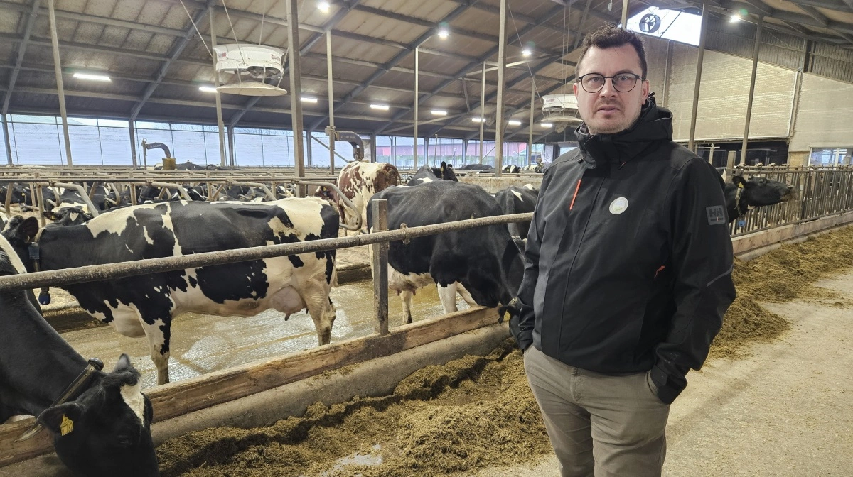 Jesper Arnth blev ny formand for L&F Kvæg i efteråret, og han kom straks i aktion i forbindelse med Bovaer-debatten. Arkivfoto: Erik Hansen