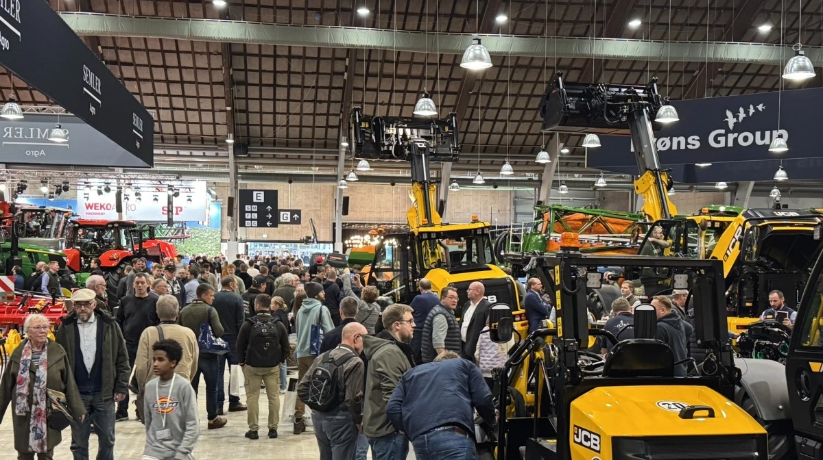 Der er allerede nu godt gang i salget af standpladser til Agromek, som vender tilbage i november 2026. Fotoet her er fra 2024-udgaven af den store danske maskin- og landbrugsmesse. Foto: Per Jørgensen