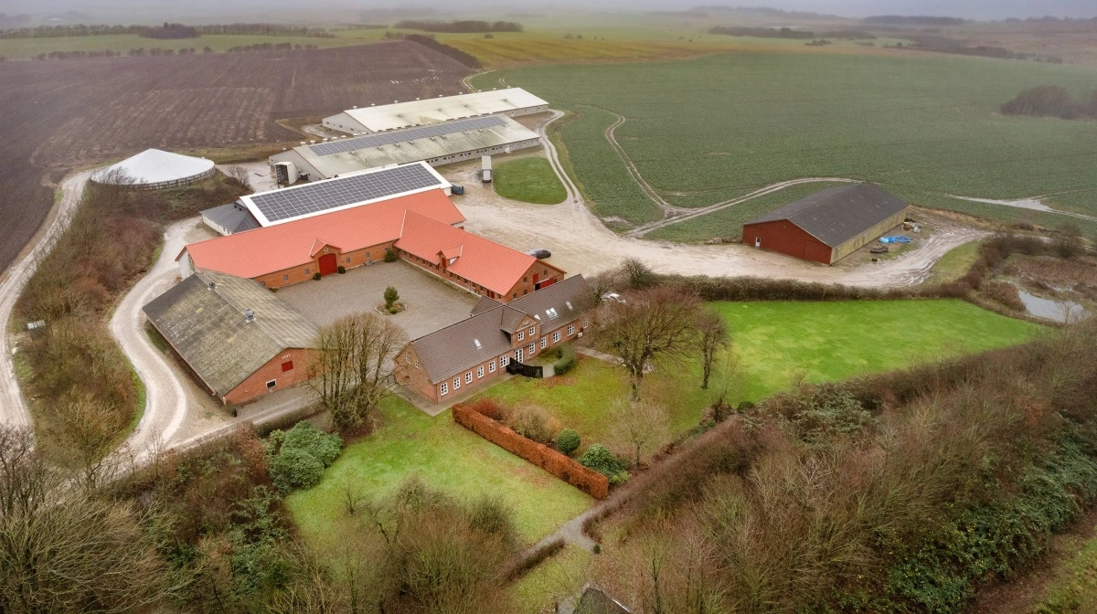 Den store ejendom i Thy er til salg for 250 millioner kroner. Fotos: Landbrugsmæglerne