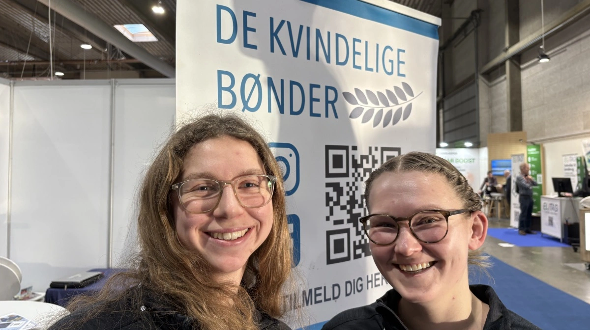- Alt det der med miljøet skal nok komme lige så stille. EU burde have større fokus på at få de nye generationer ind i landbrugserhvervet, siger Marie Rasmussen (til venstre) fra De Kvindelige Bønder, her sammen med Ida Høstgaard. Fotos: Christian Ingemann