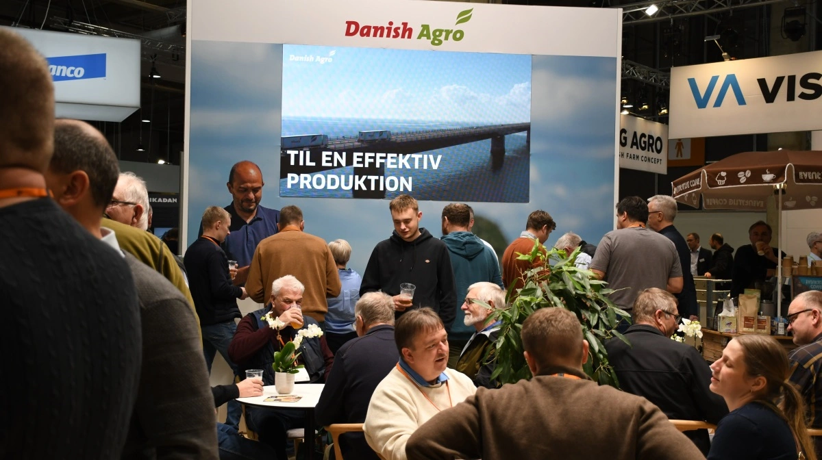 Danish Agros store stand på NutriFair i Messe C er velbesøgt. Foto: Camilla Bønløkke