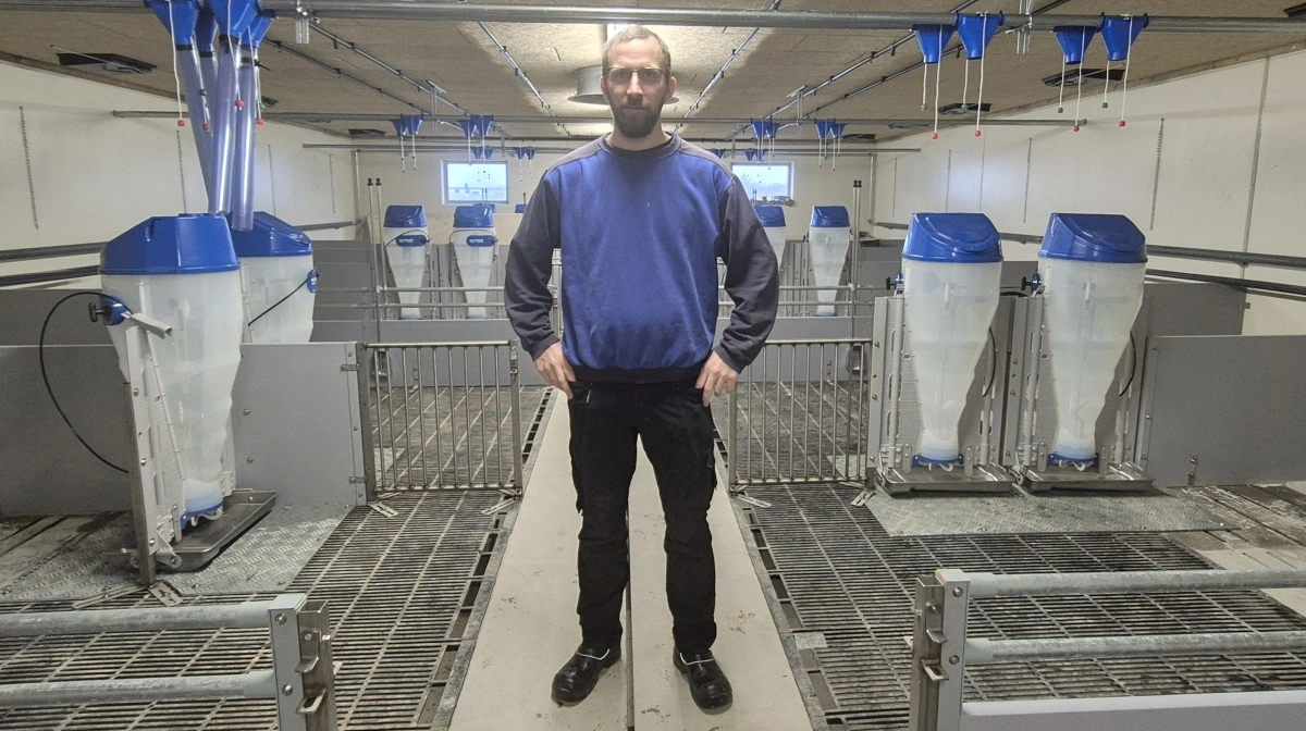 For Troels Andersen er det en drøm, der går i opfyldelse, når han den 30. januar kan invitere indenfor i sin nye klimastald i Vendsyssel. Fotos: Tenna Bang