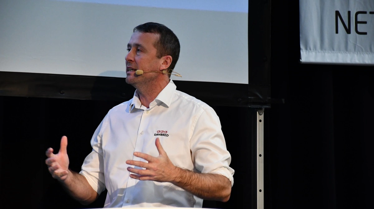 Martin Mølgaard Pedersen fra DanBred mener, at avlsselskabets fokus skal være på det faglige, og så skal man lade de valgte politikere drive de politiske dagsordener. Fotos: Camilla Bønløkke
