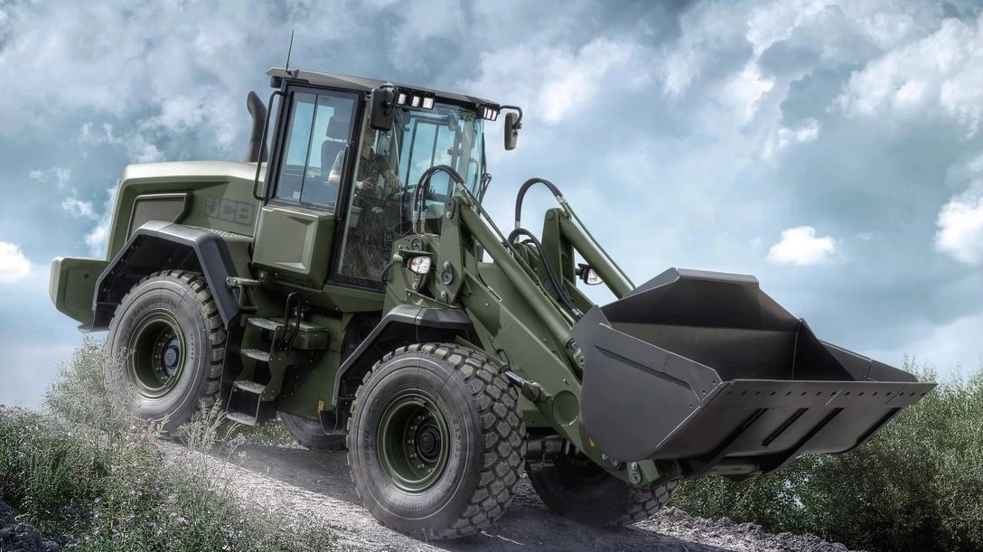 JCB har vundet en militærkontrakt på 205 millioner dollar med US Marines og skal levere 535 specialbyggede hjullæssere over 10 år. Foto: JCB