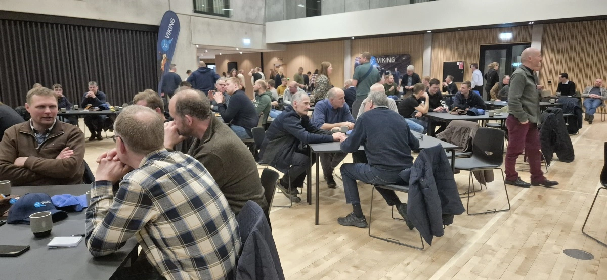 Mange mælkeproducenter var samlet, da VikingDanmark havde inviteret til temadag – en i Farsø i Nordjylland og en i Bredsten i Sydjylland. Fotos: Tenna Bang