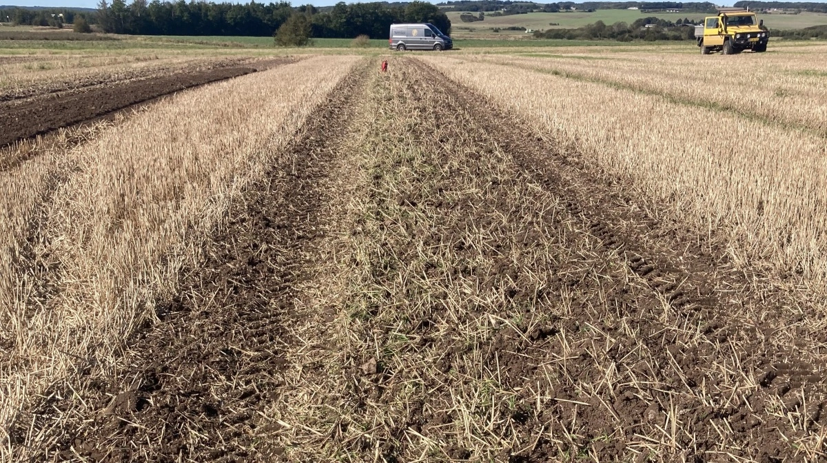 Her har maskinen kørt, hvor kun fræseren og ikke forkulningsprocessen har været aktiveret. Foto: Balling-Bro