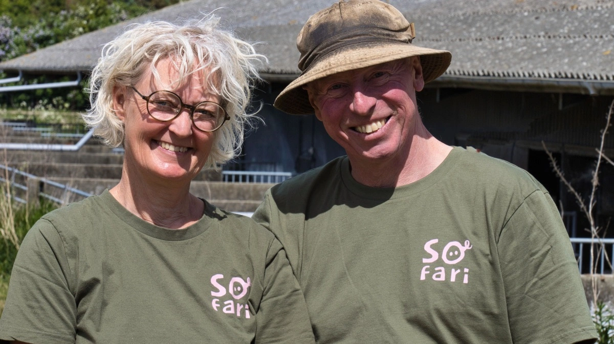 Hans Erik Jørgensen og Kirsten Rasmussen fra Risbjerg Landbrug på Sydfyn har været Sofariværter i mange år. PR-foto