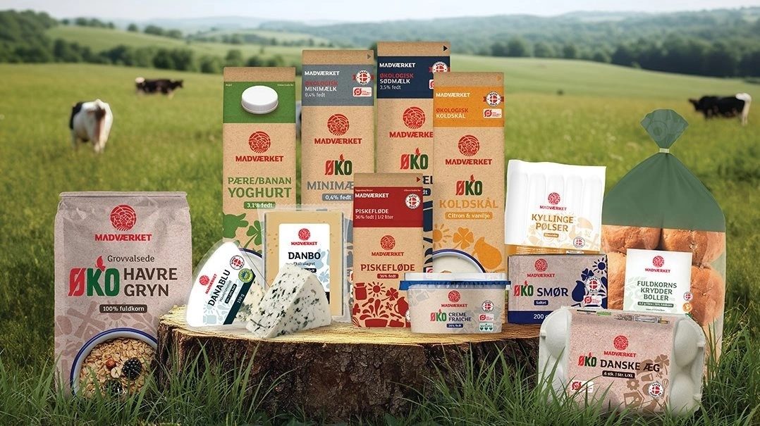 Tre danskproducerede hverdagsfavoritter fra Lidls Madværket er i år i finalen ved European Private Label Awards 2026. Foto: Lidl Danmark