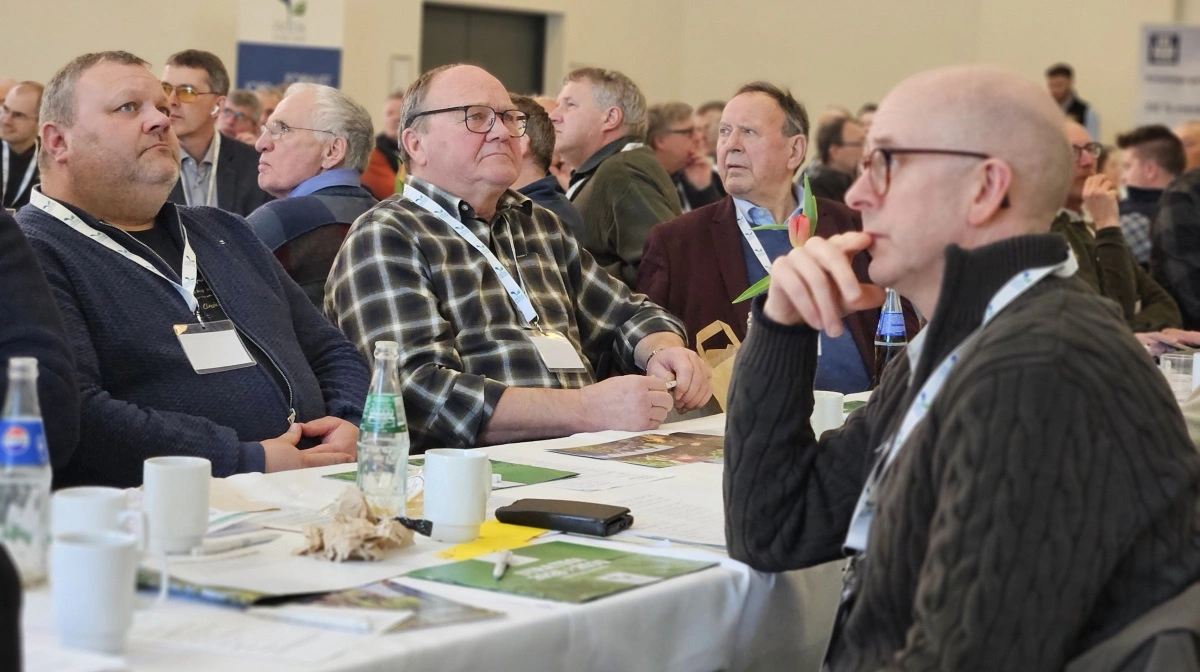 Der var samlet mere end 120 medlemmer og gæster til FRDKs generalforsamling og fagdag på Dalum Landbrugsskole. Foto: Henriette Lemvig