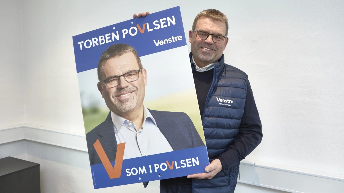 - Erfaringer fra virkeligheden er så vigtigt på Christiansborg, påpeger Torben Povlsen, der er ny Venstre-kandidat på Fyn. Foto: Erik Hansen