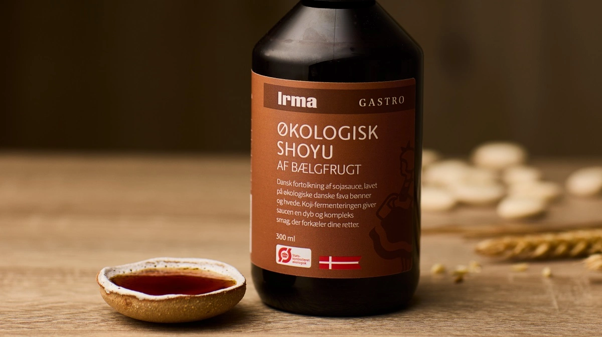 Nocla fra Grundfør lancerer prisvindende, økologisk shoyu i knap 300 Coop-butikker via Irma-serien. Foto: Coop