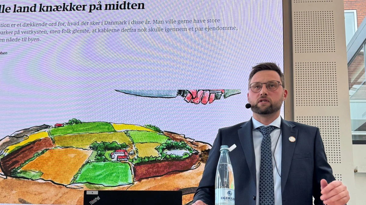 - Hvis kvælstofreguleringen kører igennem, som de politiske aftaler lægger op til, vil der blive massive tab og deraf følgende retssager. Mit bud er, at regningen for minksagen vil være en miniput til sammenligning, lød det fra formanden. Fotos: Jacob Lund-Larsen