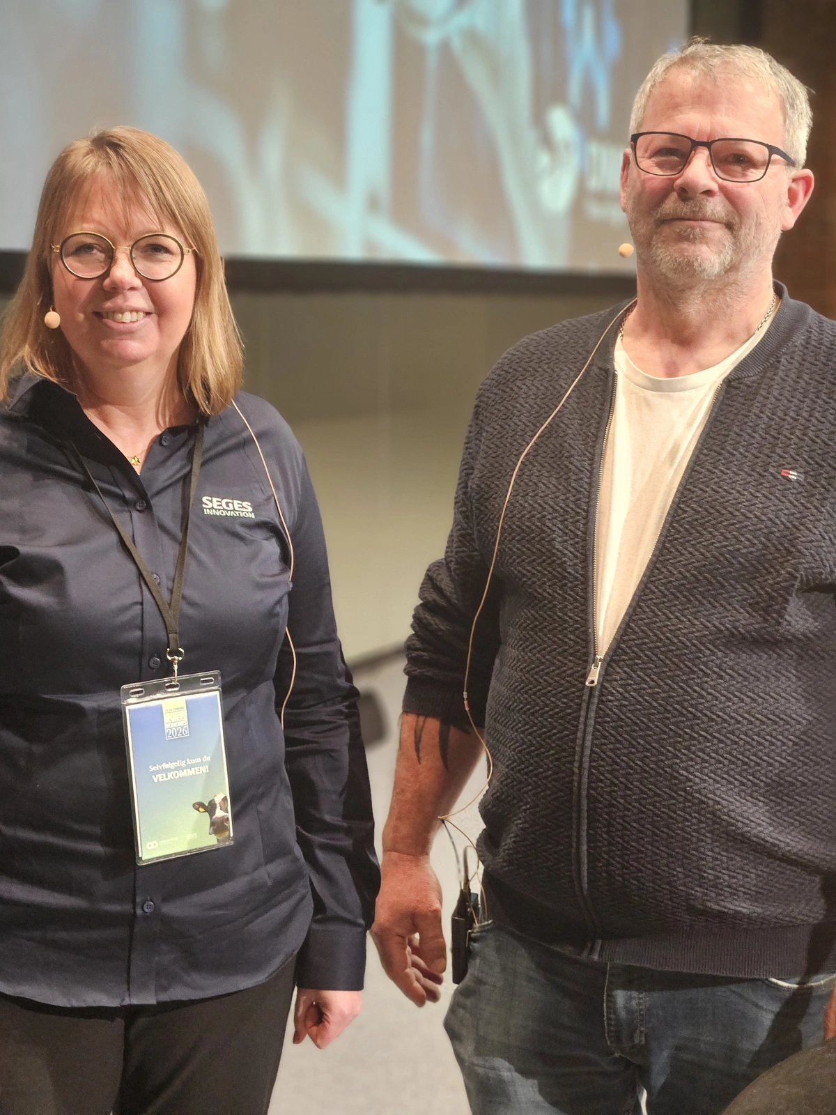 Seniorkonsulent hos Seges, Mette Fjordside og driftsleder på Elmegården i Frederiks ved Karup fortalte på årets kvægkongres om brugen af data i bedriften. Foto: Henriette Lemvig