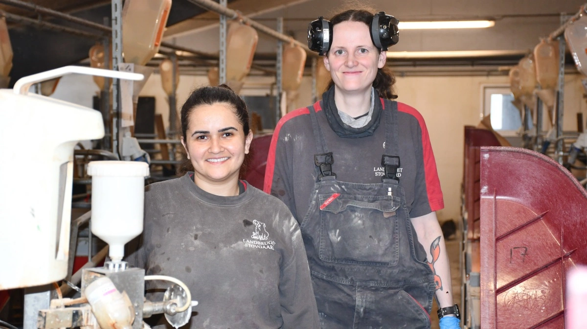 Natyelle Da Silva Santos er ny medarbejder i teamet (tv), mens Louise Wrona har været på Stovgaard i fire år nu.