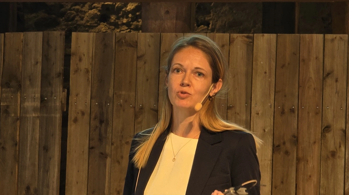 - Vi er endnu ikke store i Danmark – men forventer snart at blive det, lyder det optimistisk fra produktkonsulent Sandra Schmidt fra firmaet Nufarm på Agriadvices planteværnsdag. Fotos: Jørgen P. Jensen