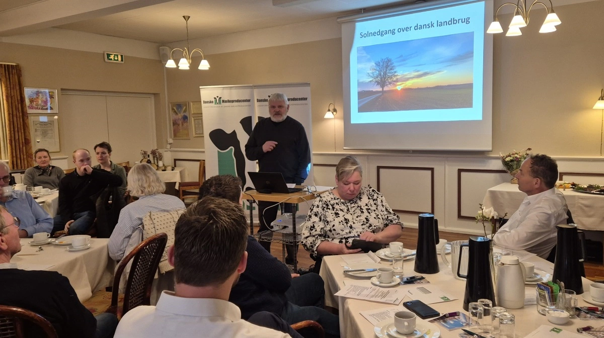 Kimbrerkroen i Aars i Himmerland lagde rammerne til årets generalforsamling i LDM. Kjartan Poulsen aflagde sin sidste beretning som formand for foreningen og udtrykte bekymring for erhvervets fremtid. Fotos: Tenna Bang