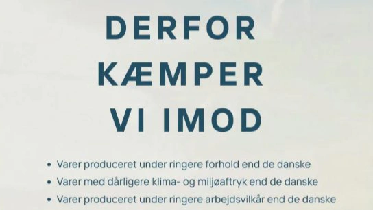 Bæredygtigt Landbrug har indrykket en helsidesannonce i flere danske dagblade under valgkampen. Her er et udsnit af den. 