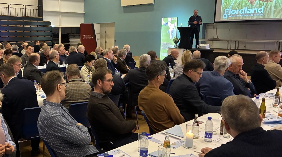 160 mennesker deltog i generalforsamling ved Fjordland i Lemvig Idræts- og Kulturcenter. Fotos: Fjordland