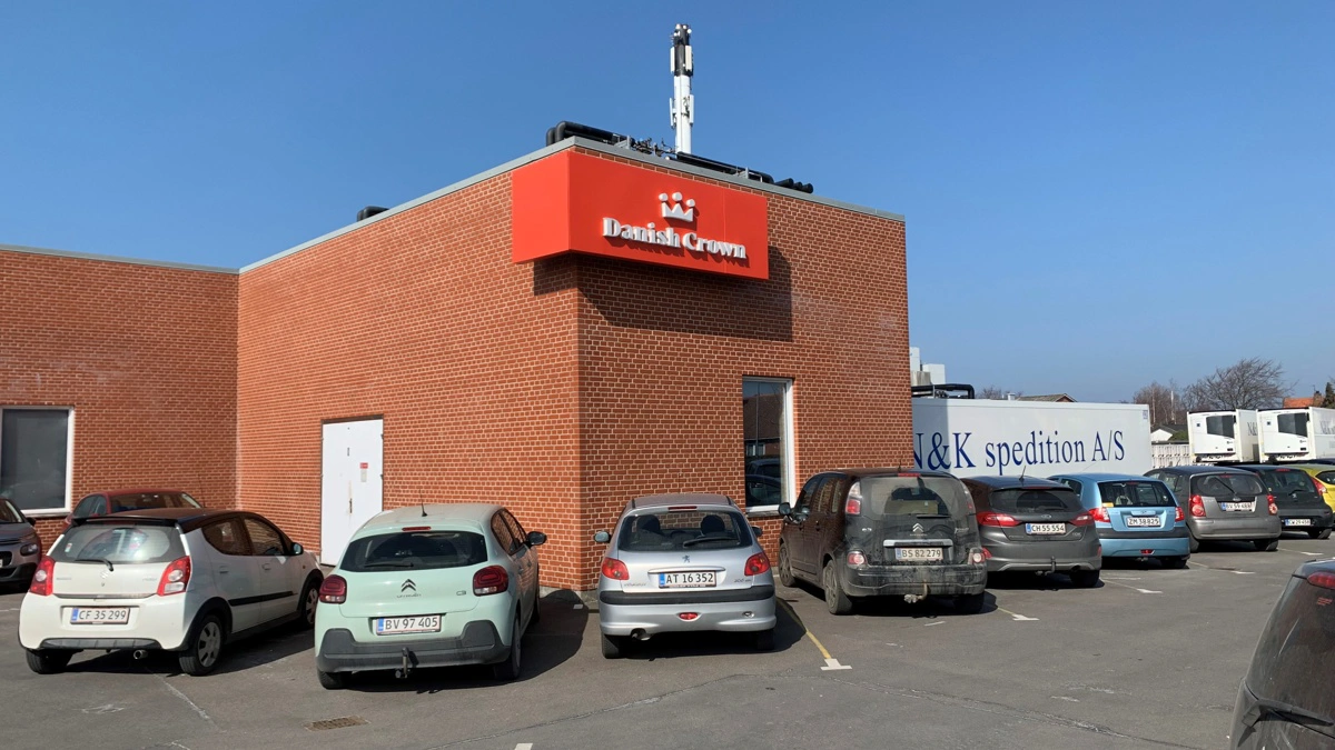 Fødevarestyrelsen overvejer at politianmelde Danish Crown-slagteriet i Rønne på Bornholm. Arkivfoto