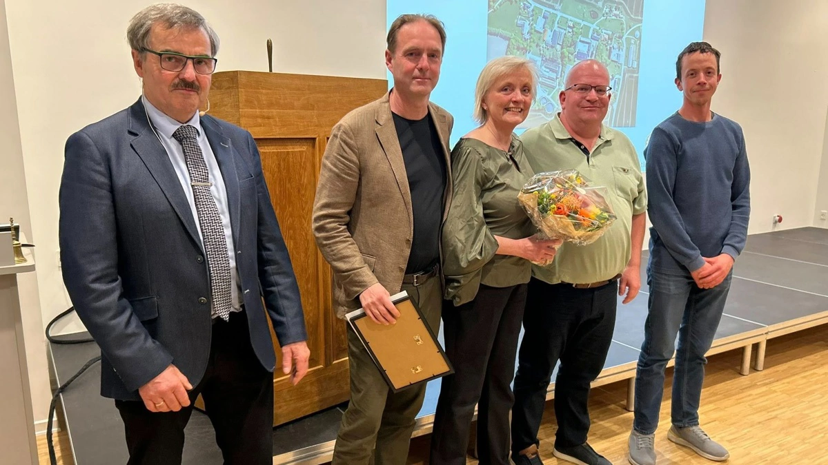 Prisen for godt landmandskab gik til Lene og Esben Chr. Pedersen.