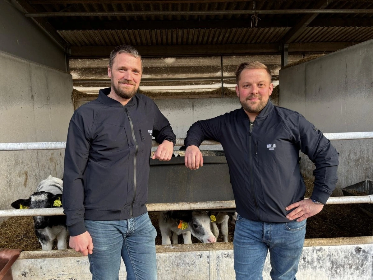 Fra venstre: Ejerne af Vitello Agro, Rasmus Alstrup og Anders Rasmussen. Foto: Vitello Agro