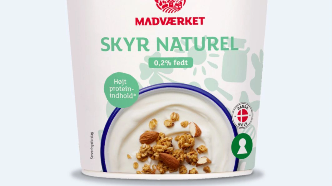 Lidls Skyr Naturel fra Madværket vinder en European Private Label Award. Foto: Lidl Danmark