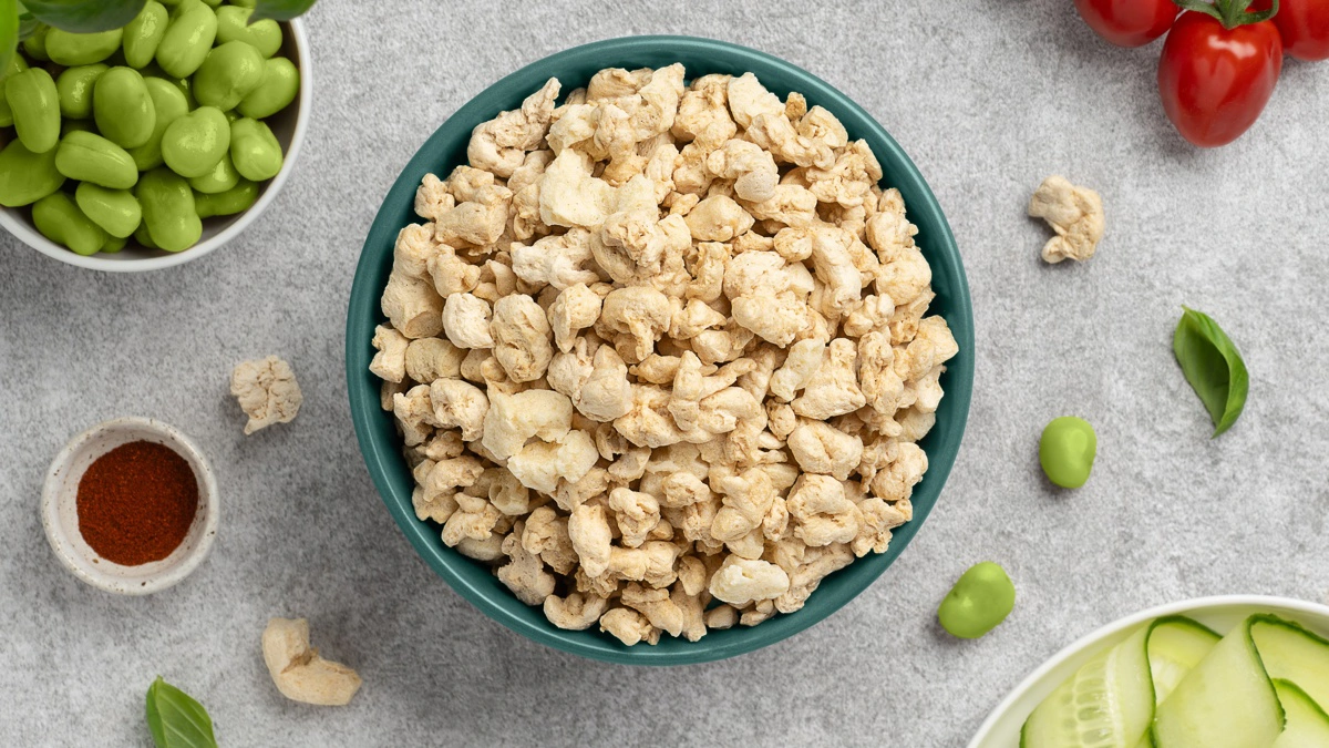 Den finske virksomhed Happy Plant Protein har en patenteret tørekstruderingsteknologi, der muliggør at producere plantebaserede protein lokalt. Fotos: Happy Plant Protein