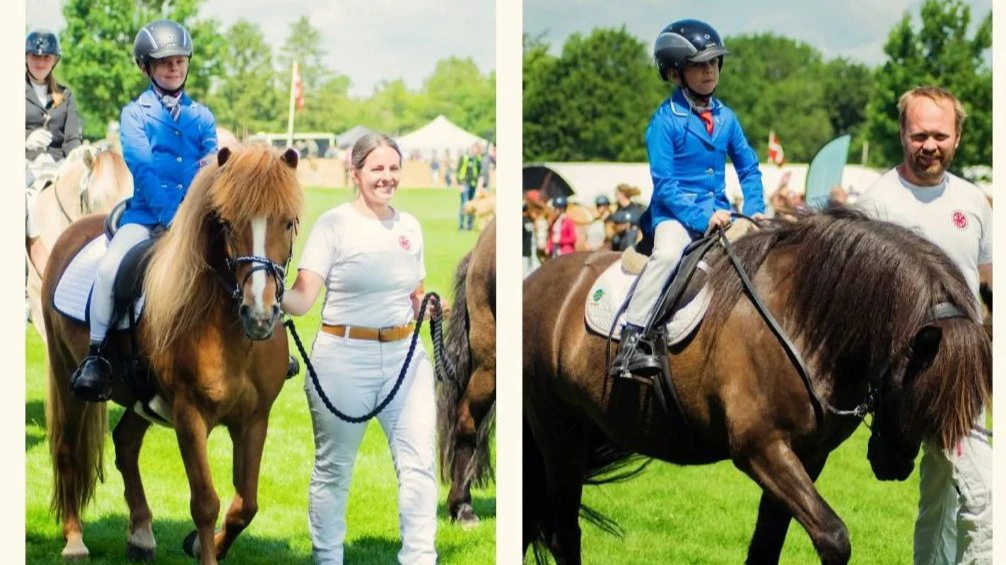 Kristian Skammelsen og familien havde flere heste med til Det Fynske Dyrskue 2025. Foto: Kristian Skammelsen
