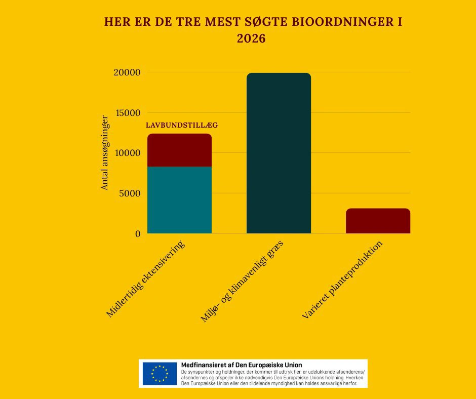 Næsten to tredejdele af alle ansøgere søger om støtte til græsarealer. Tallene er taget to dage før deadline. 