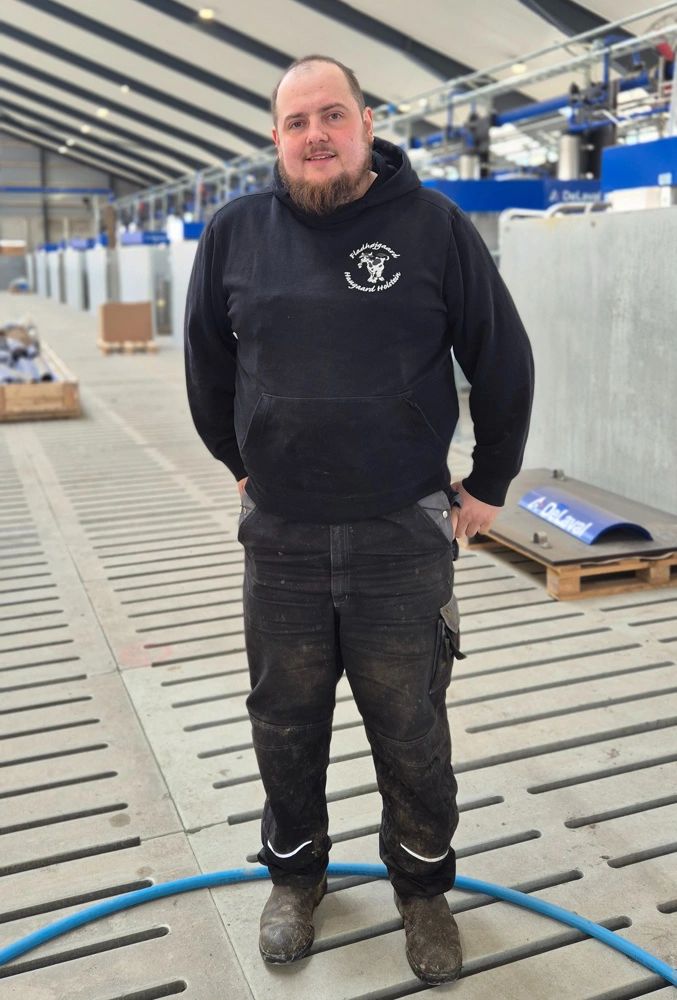 Andreas Haugaard er på vej mod 800 køer og har bygget ny stald med 18 robotter i et batch milking-system.