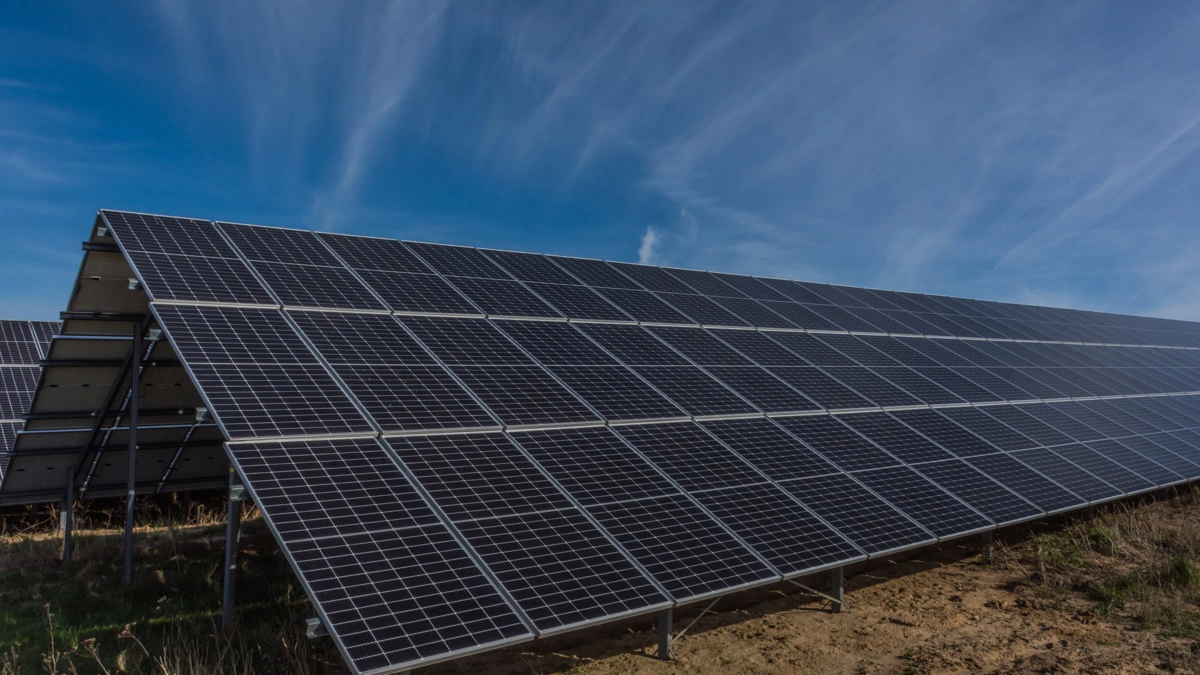 Store solcelleanlæg i det åbne land var omdrejningspunkt for debat i Norddjurs Kommune. Foto: Colourbox