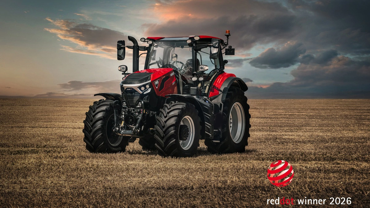 Den nye Case IH Puma-serie er blevet hædret med »Red Dot Design Award 2026«. Traktoren er opdateret med fokus på førerkomfort, bedre udsyn og enklere betjening, samtidig med at manøvredygtighed og integration af teknologi som Isobus og TIM skal gøre arbejdet mere effektivt i marken. Foto: Case IH