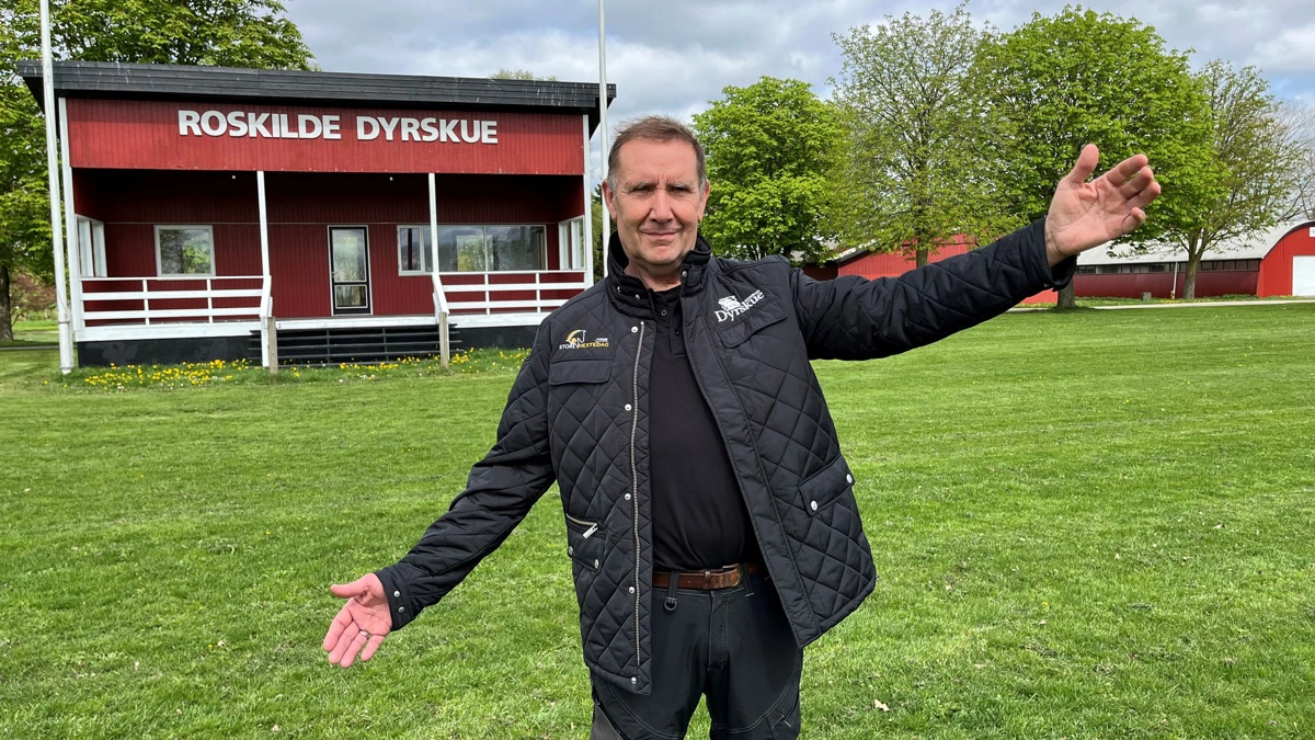 Roskilde Dyrskue 2026 bliver det tredje dyrskue med Villads Sørensen som formand, og han glæder sig over den store interesse for at udstille på skuet, der hvert år i de seneste tre år har haft over 100.000 besøgende. Foto: Jesper Hallgren