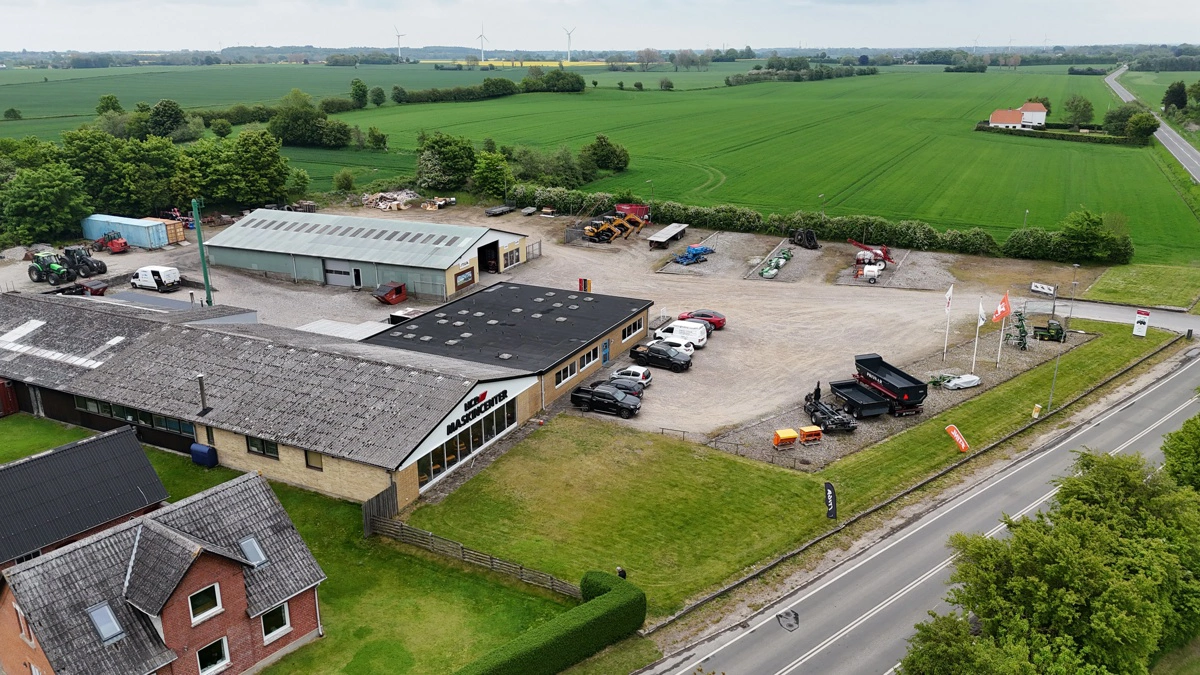 HCP Maskincenter i Nr. Højrup ligger i midt det nordfynske landbrugsområde.