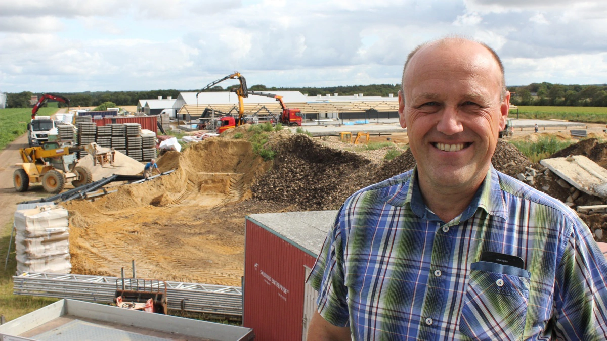 Johannes Kaasgaard byggede stalden i 2019. Arkivfoto: Anne Wolfenberg