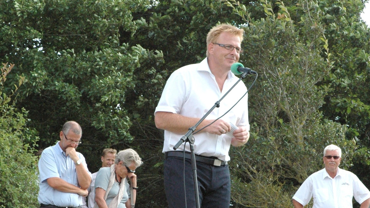 Horsens-borgmester Peter Sørensen glæder sig over udsigten til flere hektar urørt skov i kommunen. Arkivfoto