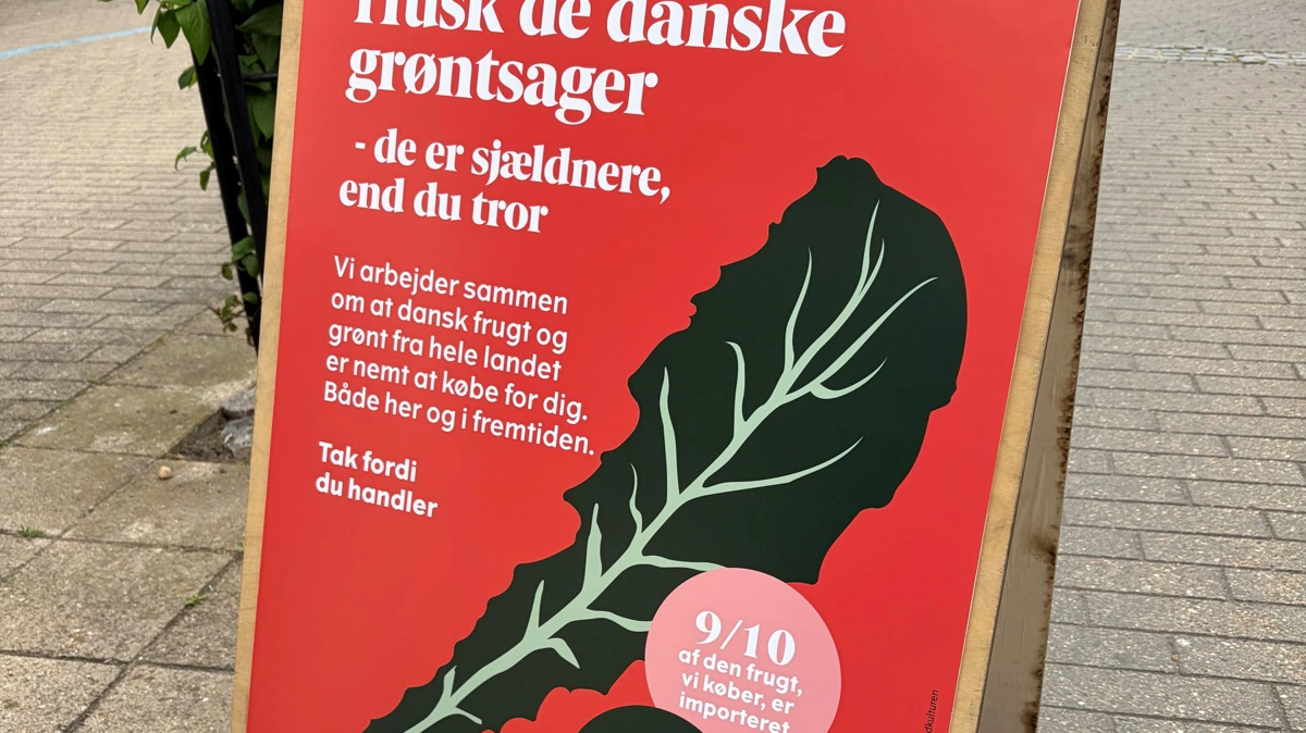På Madens Folkemøde blev der blandt andet også slået et slag for de danske grøntsager. Foto: Jesper Hallgren