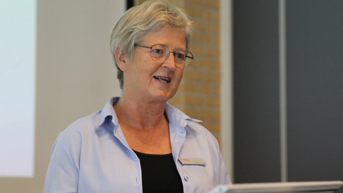 Seniorrådgiver Kirsten Larsen, Velas glæder sig til heldagstur til Sjælland med fokus på planteavl. Foto: Henriette Lemvig