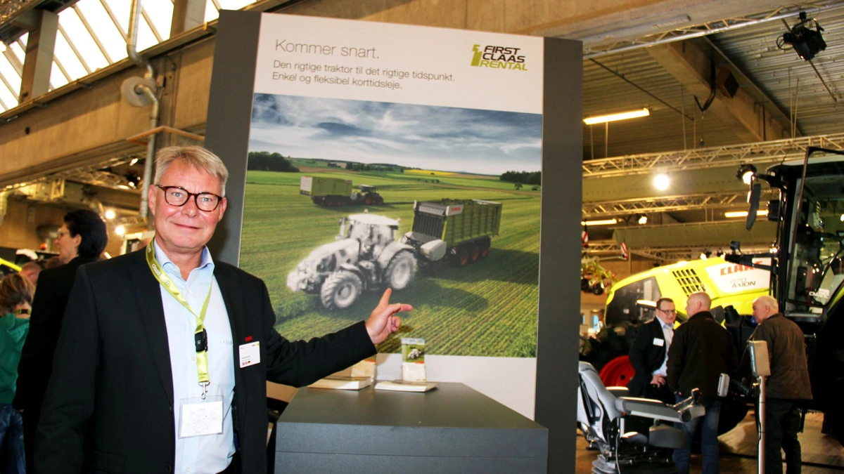 - Vores målsætning for Agromek er, at besøgende efter messen skal gå hjem og tænke, at han eller hun kan se en fremtid for sin bedrift i samarbejdet med Danish Agro, siger Michael Husfeldt, adm. direktør i Danish Agro Maskiner. Arkivfoto: Danish Agro