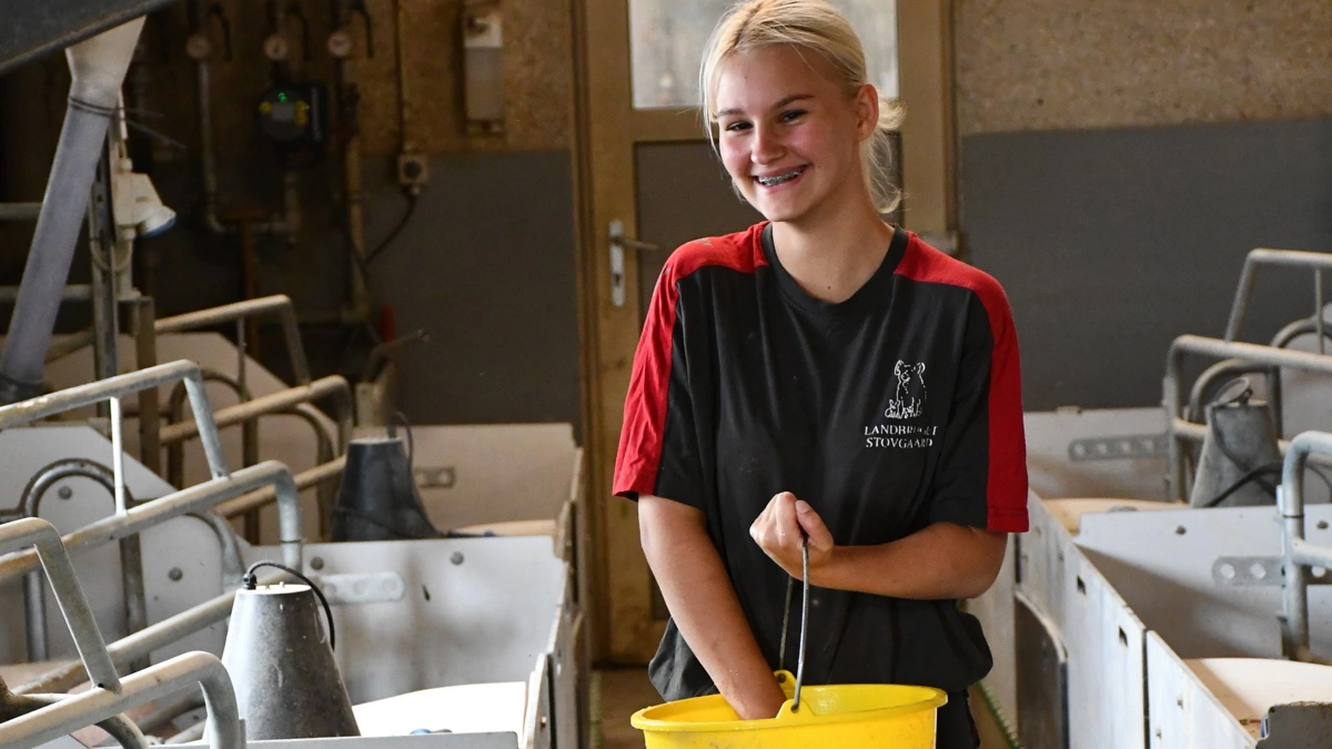 Sofie Annabell er også på job denne lørdag. 