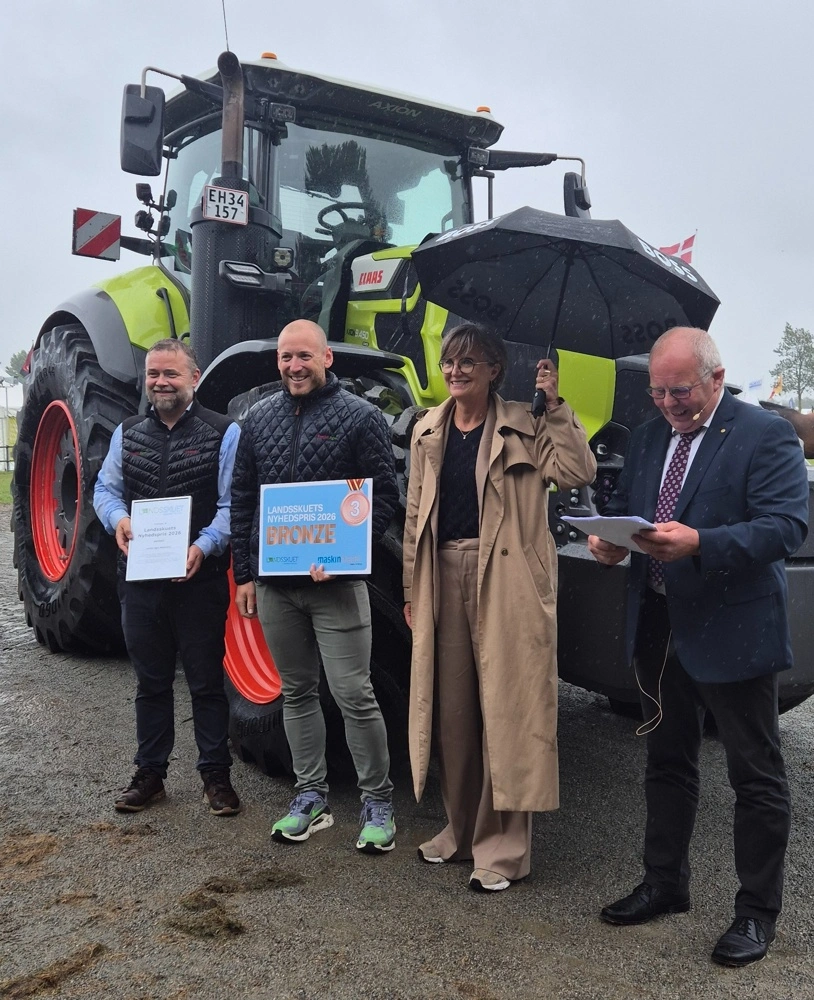 Bronzeprisen tilfaldt Danish Agro Machinery for sin Axion 9-serie, som er udviklet til større bedrifter og maskinstationer. Mere specifikt gik prisen til en Claas Axion-traktor med 450 hk.