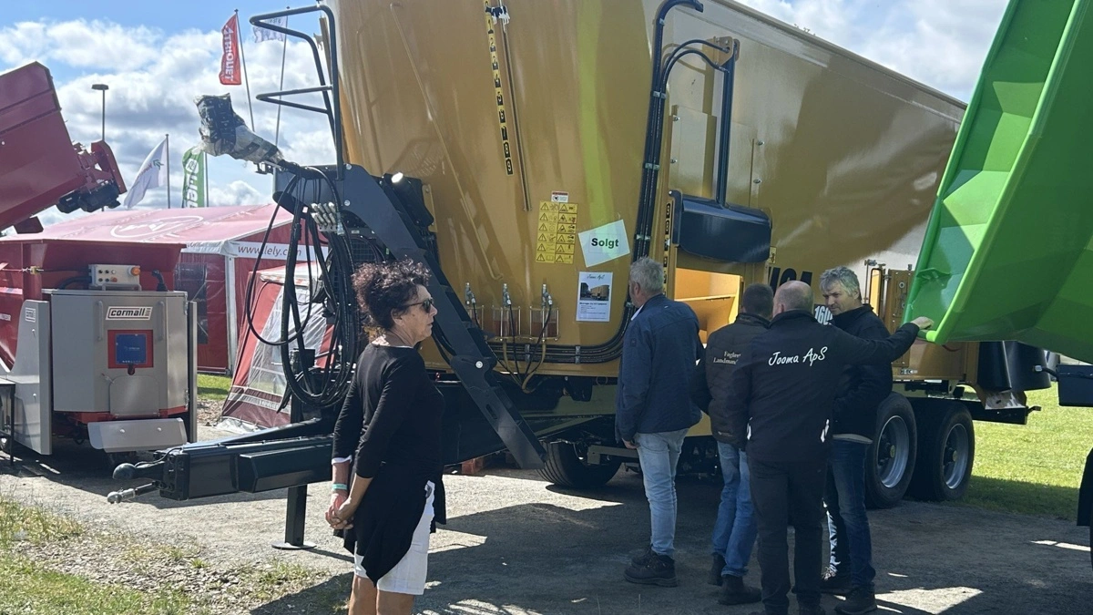 USA Equipment-blandevognen vakte ifølge Jooma ApS stor interesse på Landsskuet i Herning. Vognen er kundetilpasset og leveres efter udstillingen til en dansk mælkeproducent. Foto: Jooma ApS

